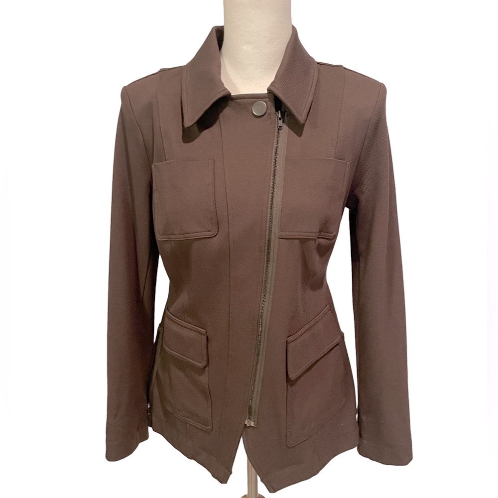 CAbi Womens Jacket Basic Military 4120 Academy Blazer Army Green XS - Picture 4 of 9